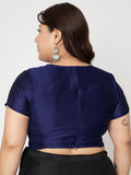 Plus Size Silk Blend Stretchable Blouse