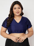 Plus Size Silk Blend Stretchable Blouse