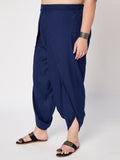 Plus Size Cotton Solid Dhoti