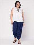 Plus Size Cotton Solid Dhoti
