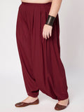 Plus Size Viscose Solid Cowl Salwar