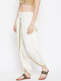 Cotton Viscose Embellished Dhoti