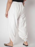 Plus Size Cotton Solid Dhoti