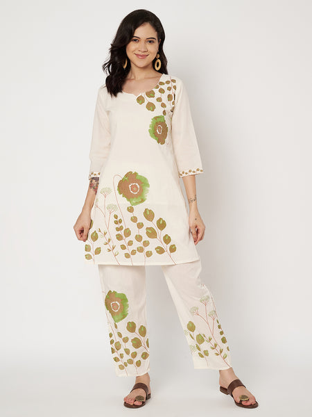Cotton Floral Block Printed Co-ord Set