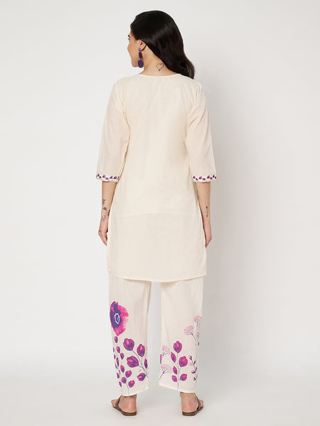 Cotton Floral Block Printed Co-ord Set