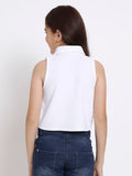 Knitted Solid Gathered Shirt