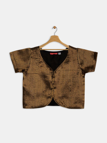 Brocade Front Open Koti Top