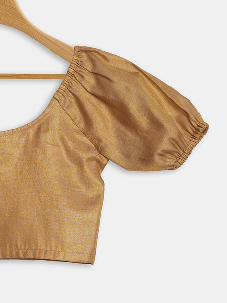 Cotton Tissue Puff Sleeves Top