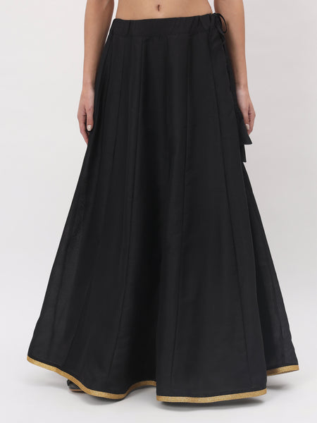 Chroma Solid Embellished Kalidaar Skirt