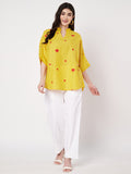 Cotton Block Printed Loose Fit Top