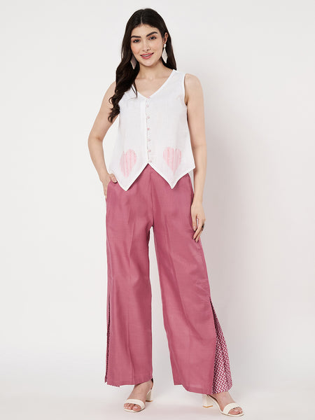 Cotton Patch-Work Button Down Waistcoat