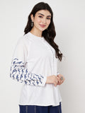 Cotton Sleeve Block Printed Shirt