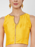 Chroma Embellished Front Open Readymade Blouse