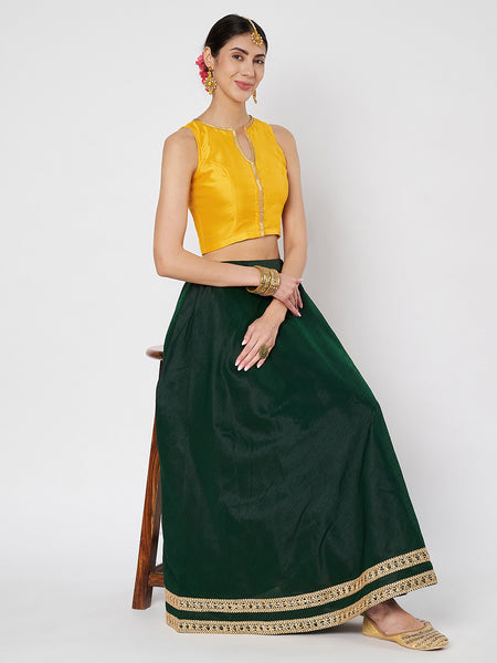 Chroma Embellished Front Open Readymade Blouse