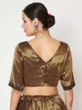 Brocade Back Hook Readymade blouse