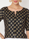 Viscose Block Printed Readymade blouse