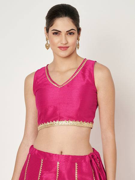 Dupion Embellished Readymade blouse