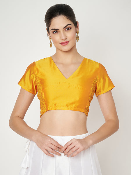 Silk Blend Stretchable Readymade blouse