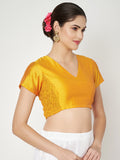 Silk Blend Stretchable Readymade blouse