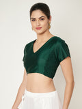 Silk Blend Stretchable Readymade blouse