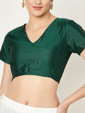 Silk Blend Stretchable Readymade blouse
