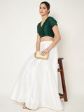 Silk Blend Stretchable Readymade blouse