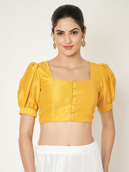 Silk Blend Button Down Readymade blouse