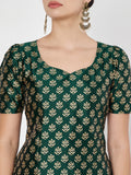 Silk Blend Block Printed Readymade blouse