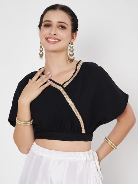 Georgette Embellished Readymade blouse