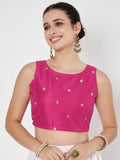 Net Sequins Embroidered Readymade blouse