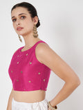 Net Sequins Embroidered Readymade blouse