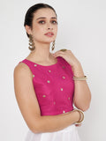 Net Sequins Embroidered Readymade blouse