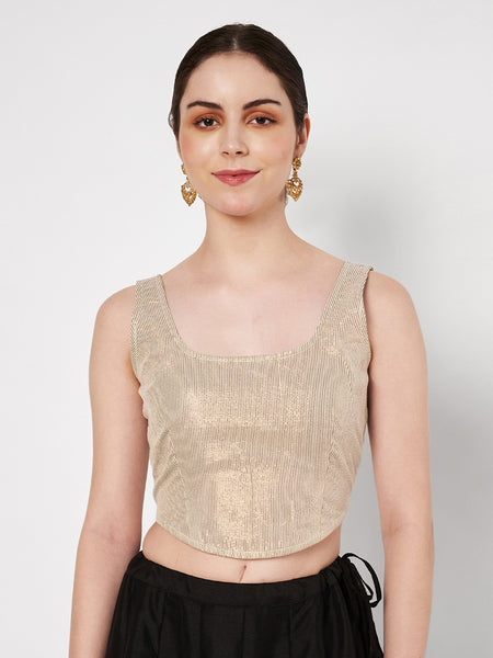 Shimmer Stripe Readymade Corset Blouse