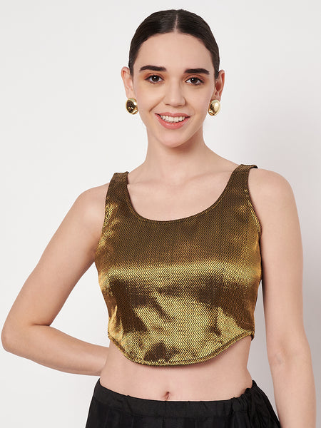 Brocade Readymade Corset Blouse