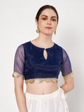 Organza Embellished Readymade Blouse