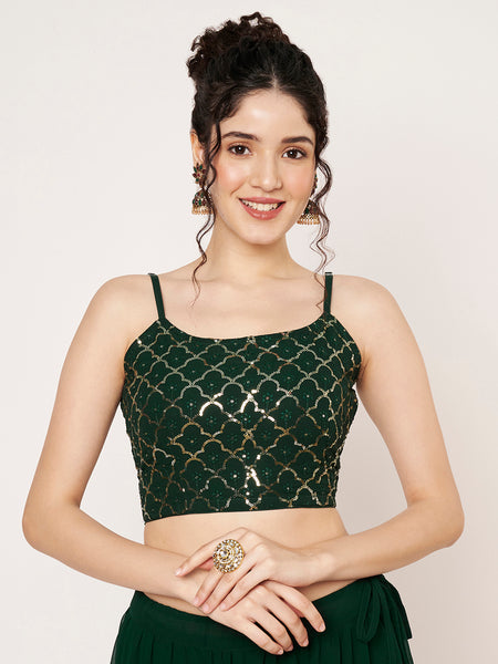 Georgette Embroidered Readymade Blouse