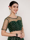Net Gota Embroidered Readymade Blouse