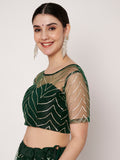 Net Gota Embroidered Readymade Blouse