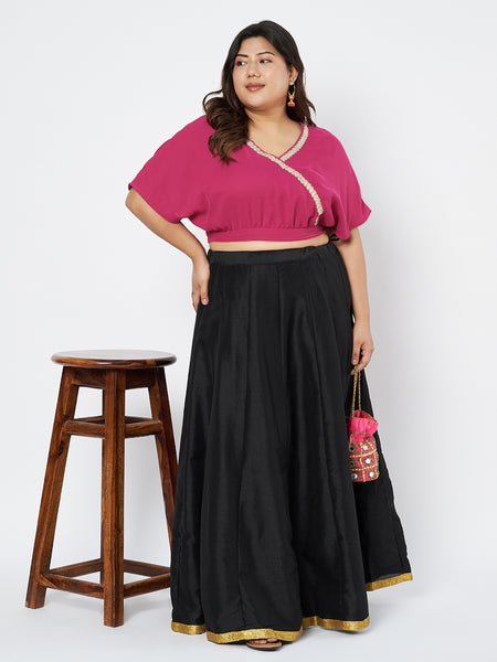 Plus Size Georgette Embellished Blouse