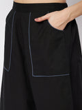 Cotton Solid Pocket Loose Fit Trousers