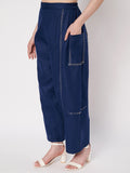 Cotton Embroidered Balloon Trouser