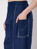 Cotton Embroidered Balloon Trouser