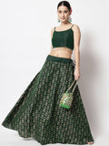 Dupion Hand Block Printed Bias Skirt