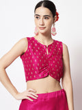 Dupion Block Printed Readymade blouse