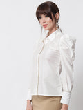 Chroma Power Shoulder Embellished shirt