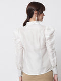 Chroma Power Shoulder Embellished shirt