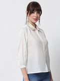 Chroma Sequins Embroidered Collar Shirt