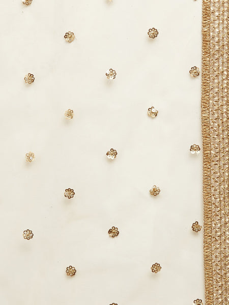 Net Sequins Embellished Dupatta