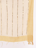 Organza Linear Foil Embroidered Dupatta