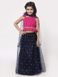 Net Sequins Embroidered Ruffle Lehenga Set With Dupatta